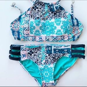 NWT Seafolly Silk Market Bahama bathing suit 12